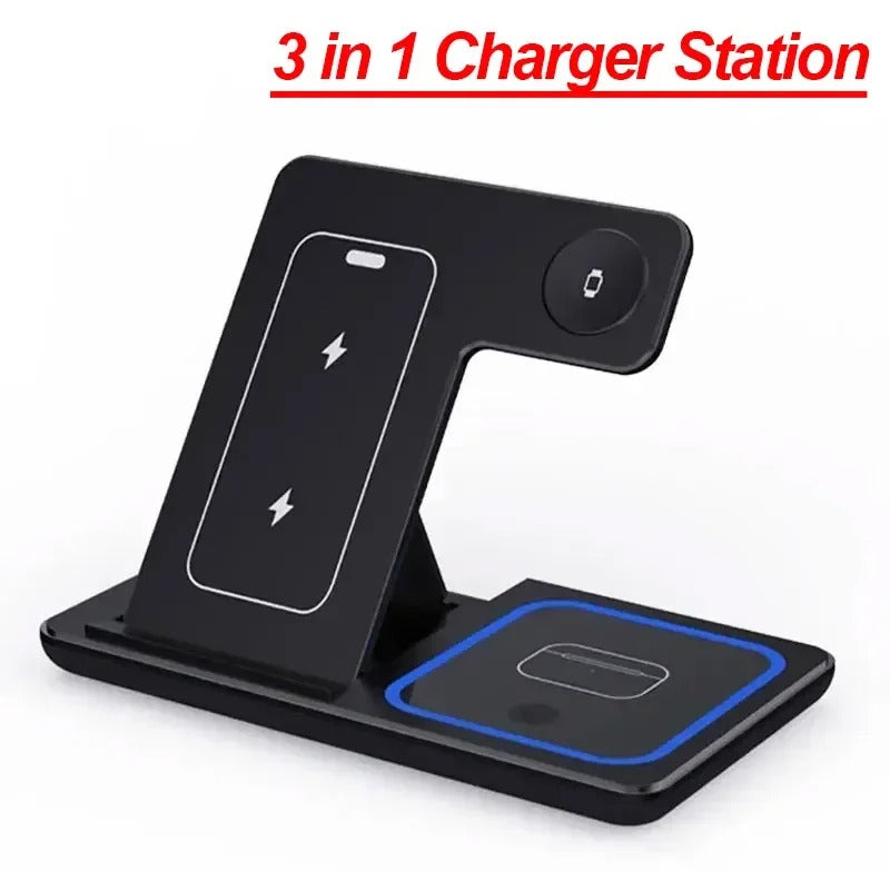 30w Magnetic 3 in 1 wireless Charger for iphone  16 15 14 13 12 Pro.
