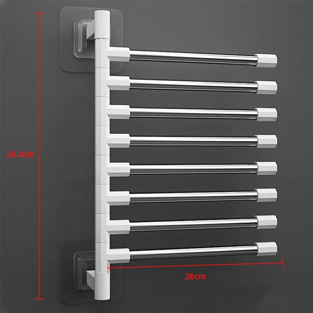 Rotatable Swing Arms Towel Rack