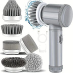 New Electric Spin Scrubber Cordless Spin Scrubber 6 Replaceable Brush Heads