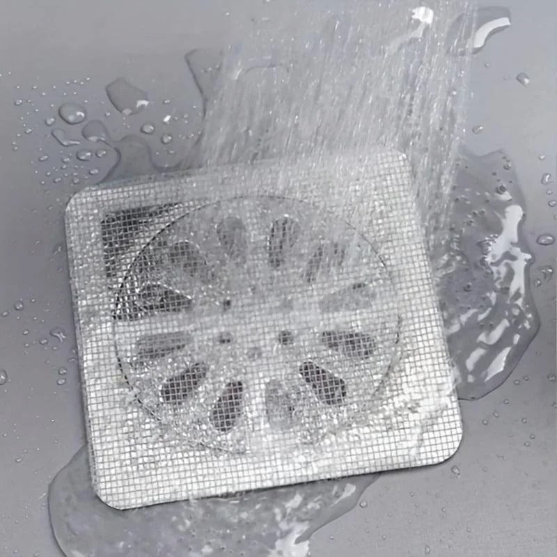 10pcs Disposable Shower Drain Hair Catcher Mesh Shower Drain Covers