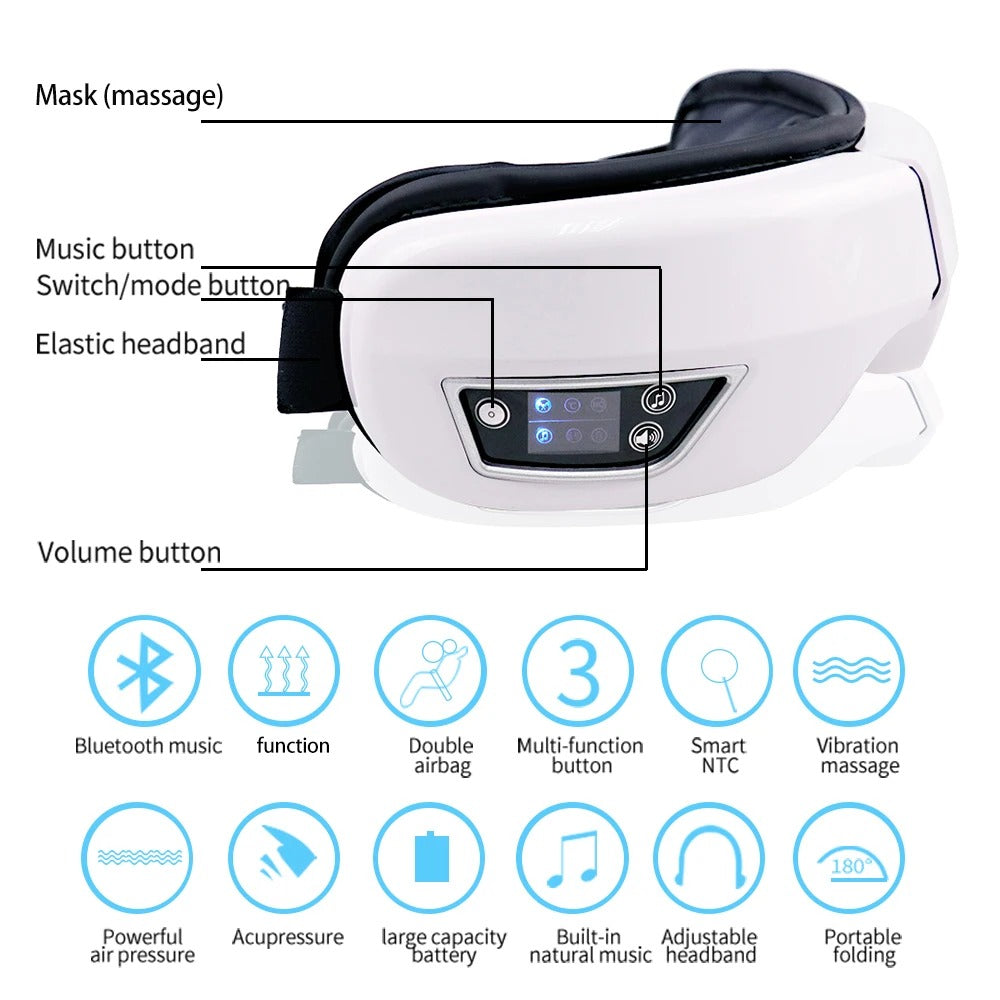Smart Vibration Eye Massager Sleeping Mask