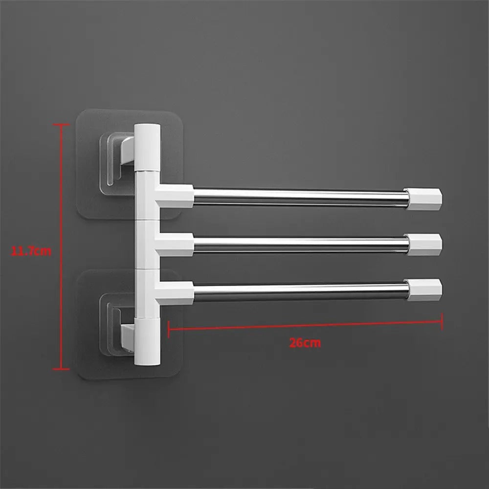 Rotatable Swing Arms Towel Rack