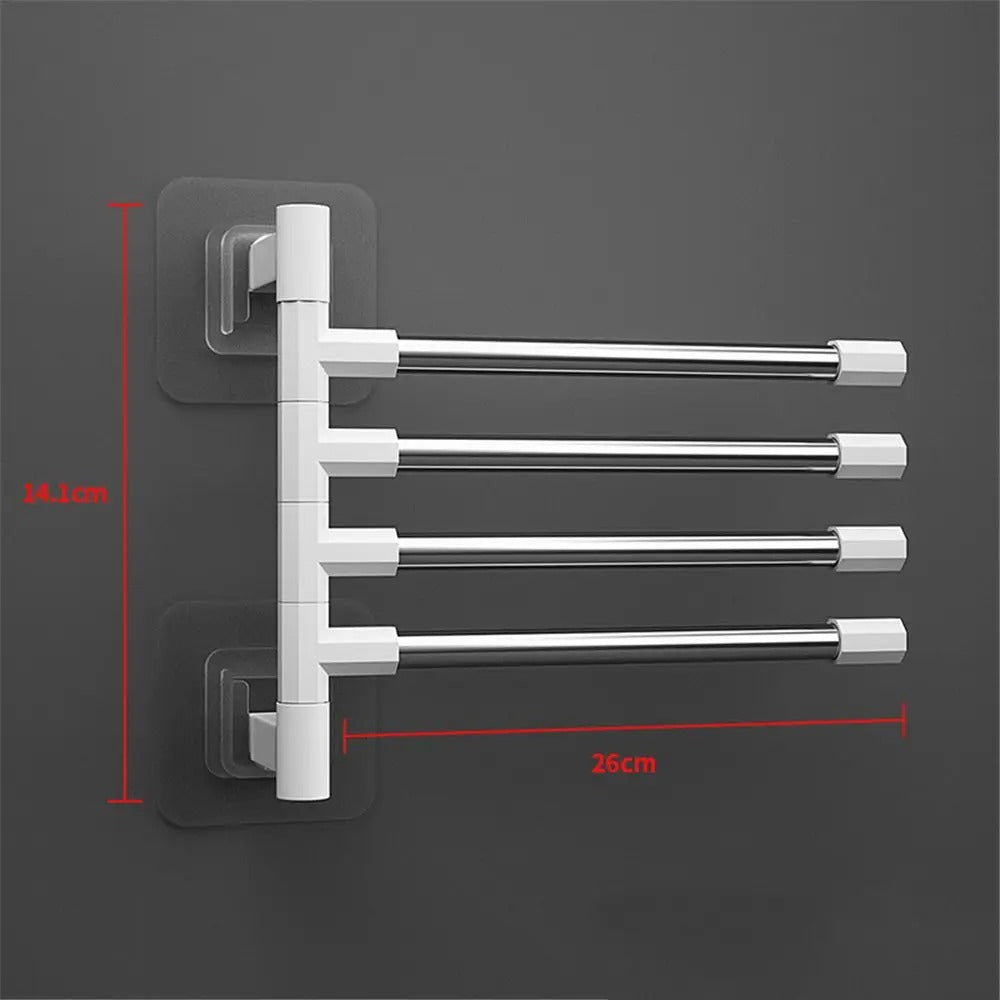 Rotatable Swing Arms Towel Rack